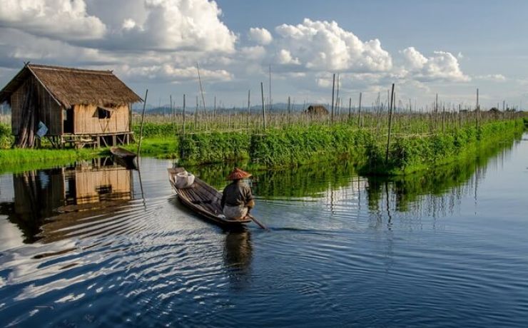 Inle Lake - The Floating Life Scenes in Myanmar