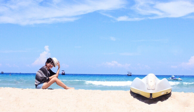 Long beach white sand, Nha Trang