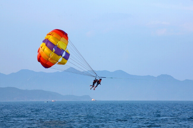 Parasailing on Nha Trang beach