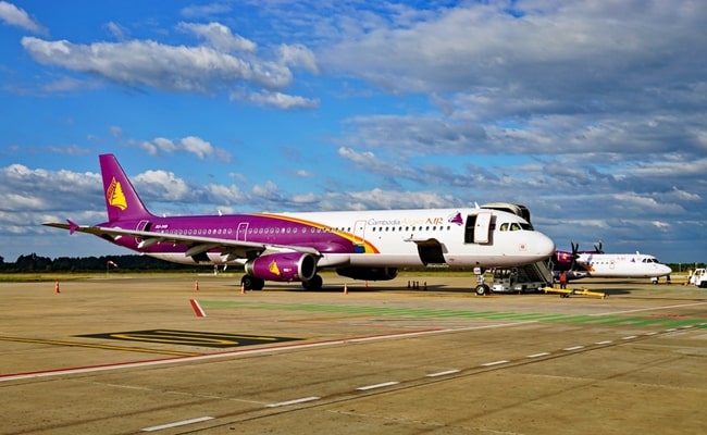 Airplane from Cambodia Angkor Air