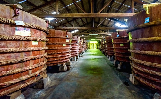 Factory fish sauce production facilities on Phu Quoc island