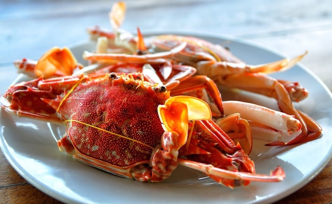 A delicious spider crab (sea crab) in Bai Khem beach, Phu Quoc island